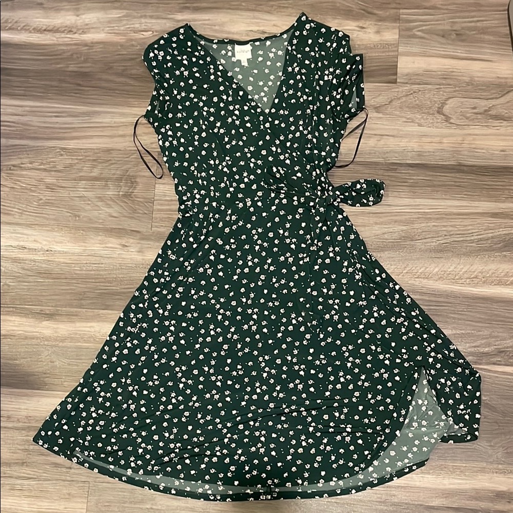 Floral Green Dress